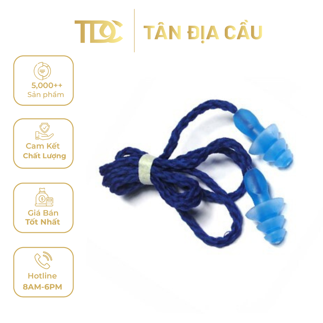 3M Thermoplastic Rubber Reusable Ear Plugs Flange Type 1290 , 100 Pairs/Box