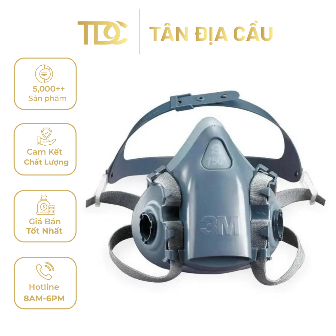 3M Half Facepiece Reusable Respirator 7502, 10 EA/Case