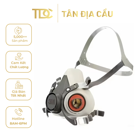 Mặt Nạ Phòng Độc Nửa Mặt 3M 6100, 24 Cái/Thùng