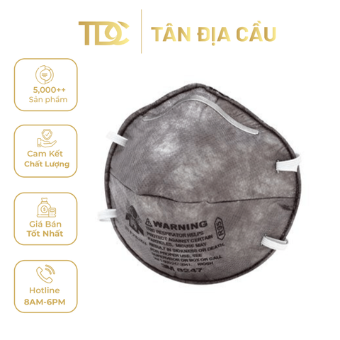 Khẩu Trang 3M Lọc Bụi Và Hơi Hữu Cơ 8247 R95, 20 Cái/Hộp