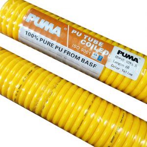 Puma PU Tube Coiled 6.5mm X 10mm X 6m, Yellow