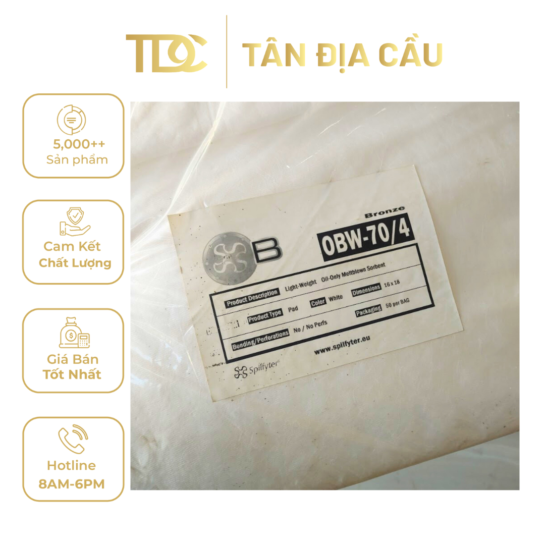 Giấy Thấm Dầu Tràn Chuyên Dụng Hàng Hải Spilfyter OBW-70/4 41cm x 46cm, 50pcs / Bag