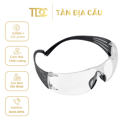 Kính An Toàn 3M SecureFit SF301AF, Chống Đọng Sương, Tròng Trong, 20 Cái/Thùng