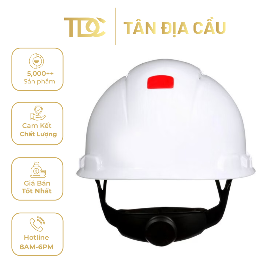 3M SecureFit Hard Hat H-701SFV, UVincator, Vented, 4-Point Pressure Diffusion Ratchet Suspension