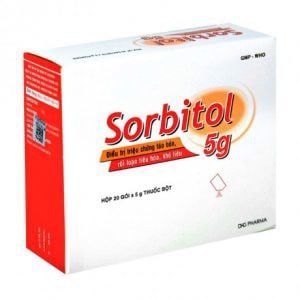 Sorbitol 5g Điều Trị Rối Loạn Khó Tiêu, Hộp 20 Gói