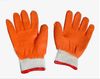Thick Cotton Red Latex Rubber Palm Coated Work Gloves