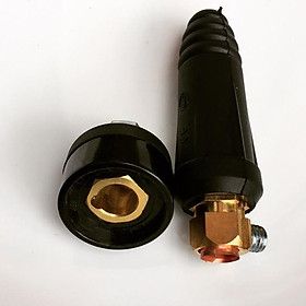 Bộ Giắc Nối Nhanh Máy Hàn 35-50, 1 Đầu Đực - 1 Đầu Cái, 250 amp