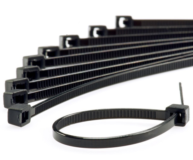 KST Nylon Cable Tie Wrap 370 X 7.6mm, K-370H-B, Pack of 100, Black