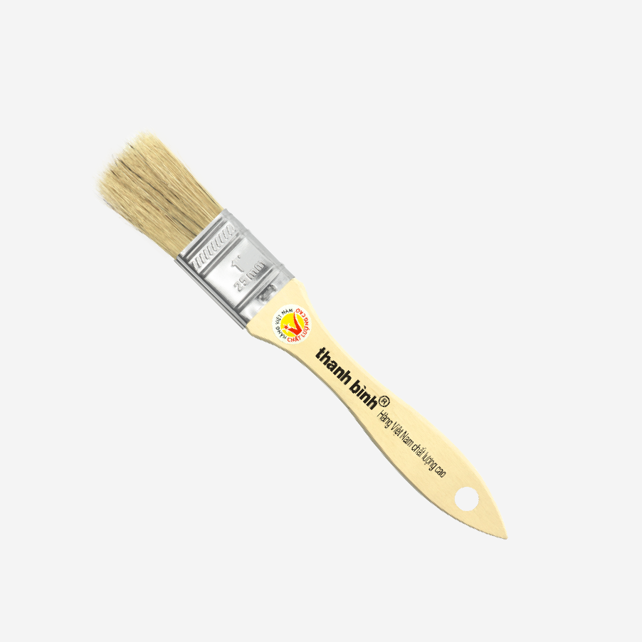 Thanh Bình Wooden Handle Paint Brush, 1MT10, 1