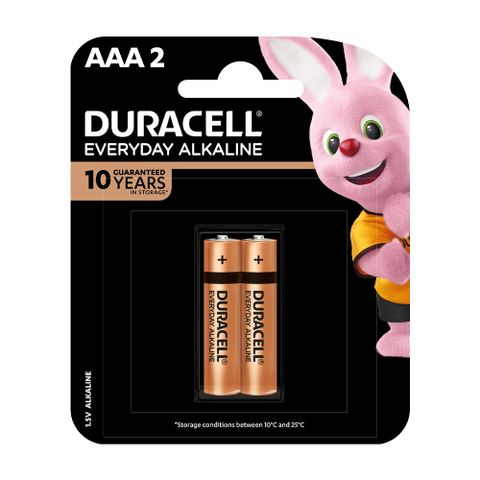 Pin Kiềm Duracell Everyday AAA, Vỉ 2 Viên, 1.5V