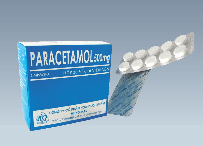 Thuốc Giảm Đau, Hạ Sốt Paracetamol 500mg (Hộp 20 Vỉ X 10 Viên)