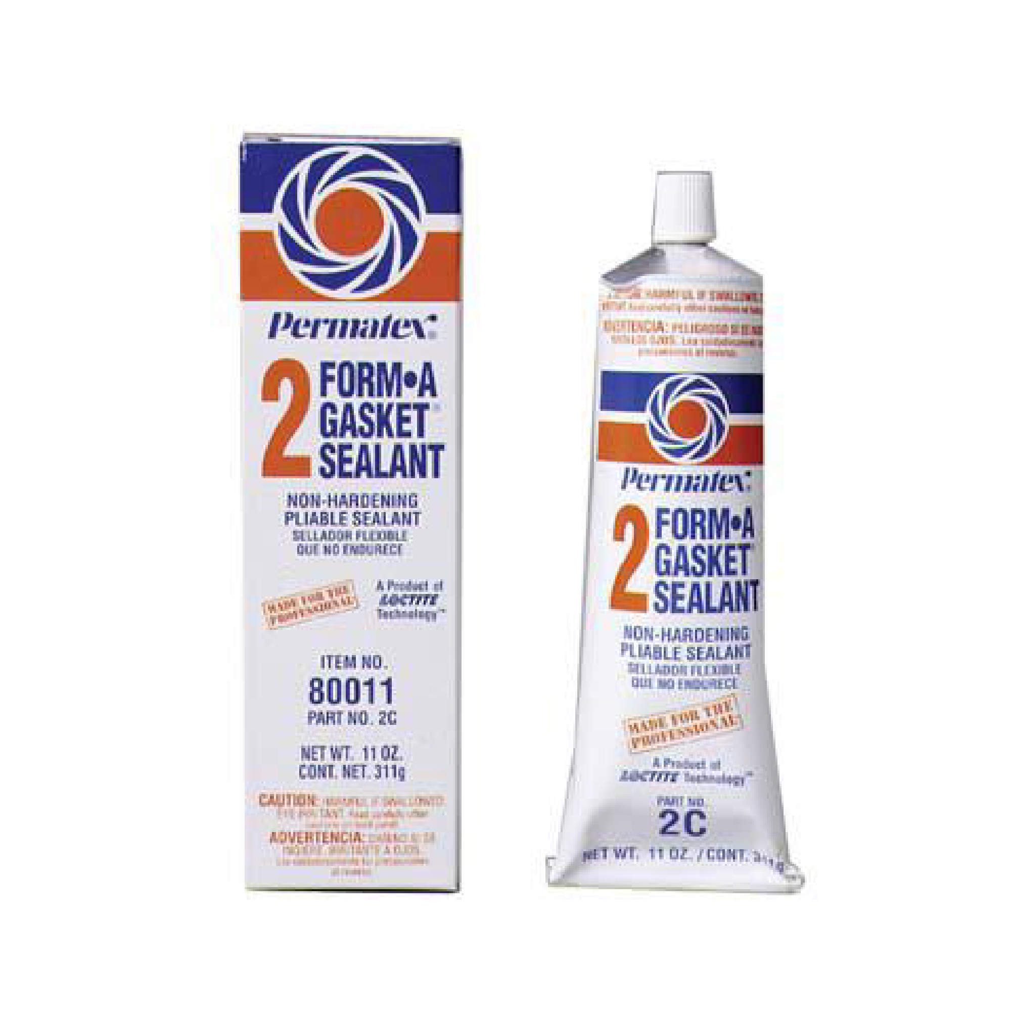 Permatex 80011 Form-A-Gasket #2 Sealant, 11 oz., Pack of 1