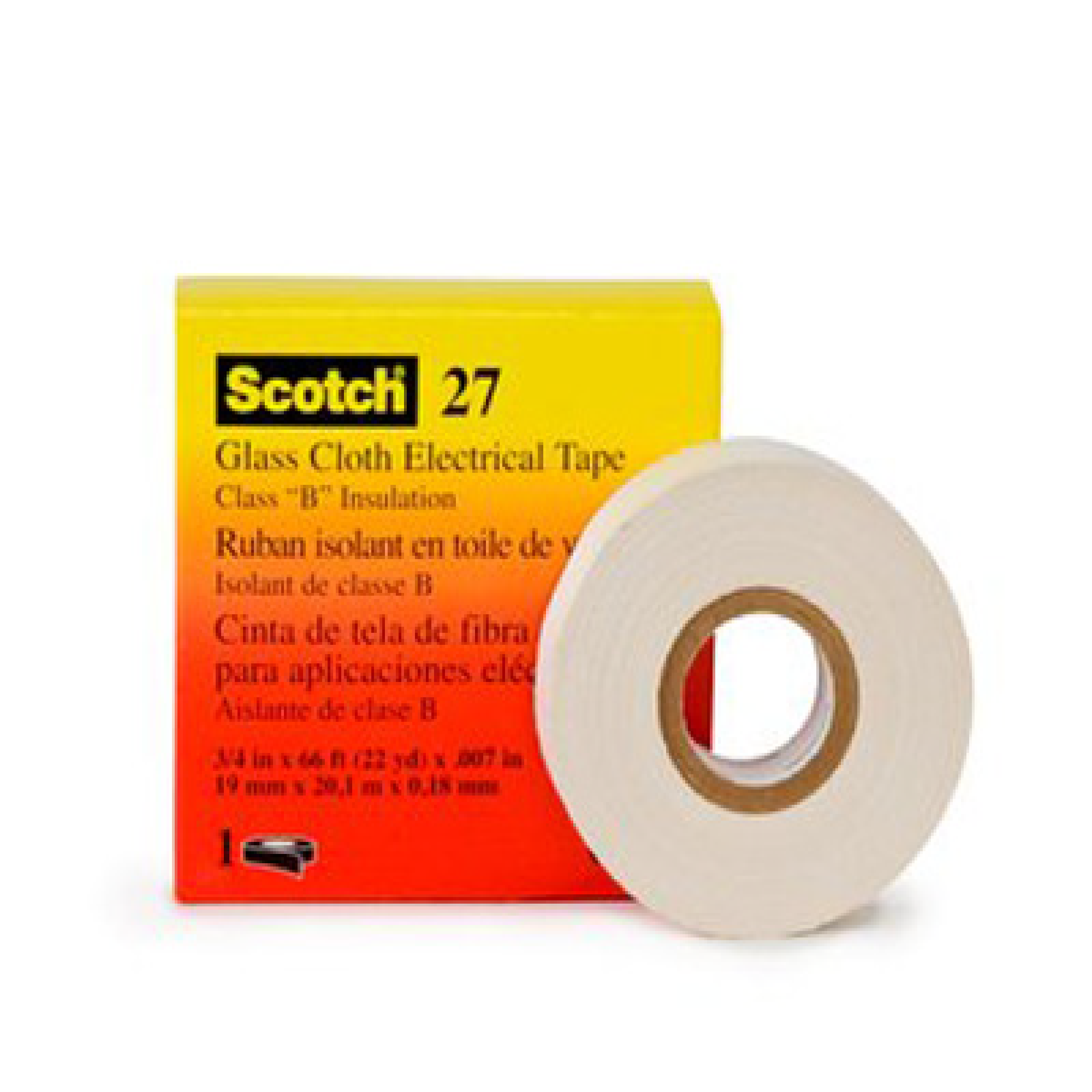 3M Scotch 27, Glass Cloth Electrical Tape, Fiber Glass