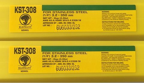 Que Hàn Inox Kiswel KST-308 3.2mm, 5kg/hộp, 20kg/thùng