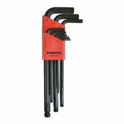 Khóa Lục Giác Bi 9 Cây Hệ Mét Bondhus, Metric L-Shape Hex Key Set, 10999