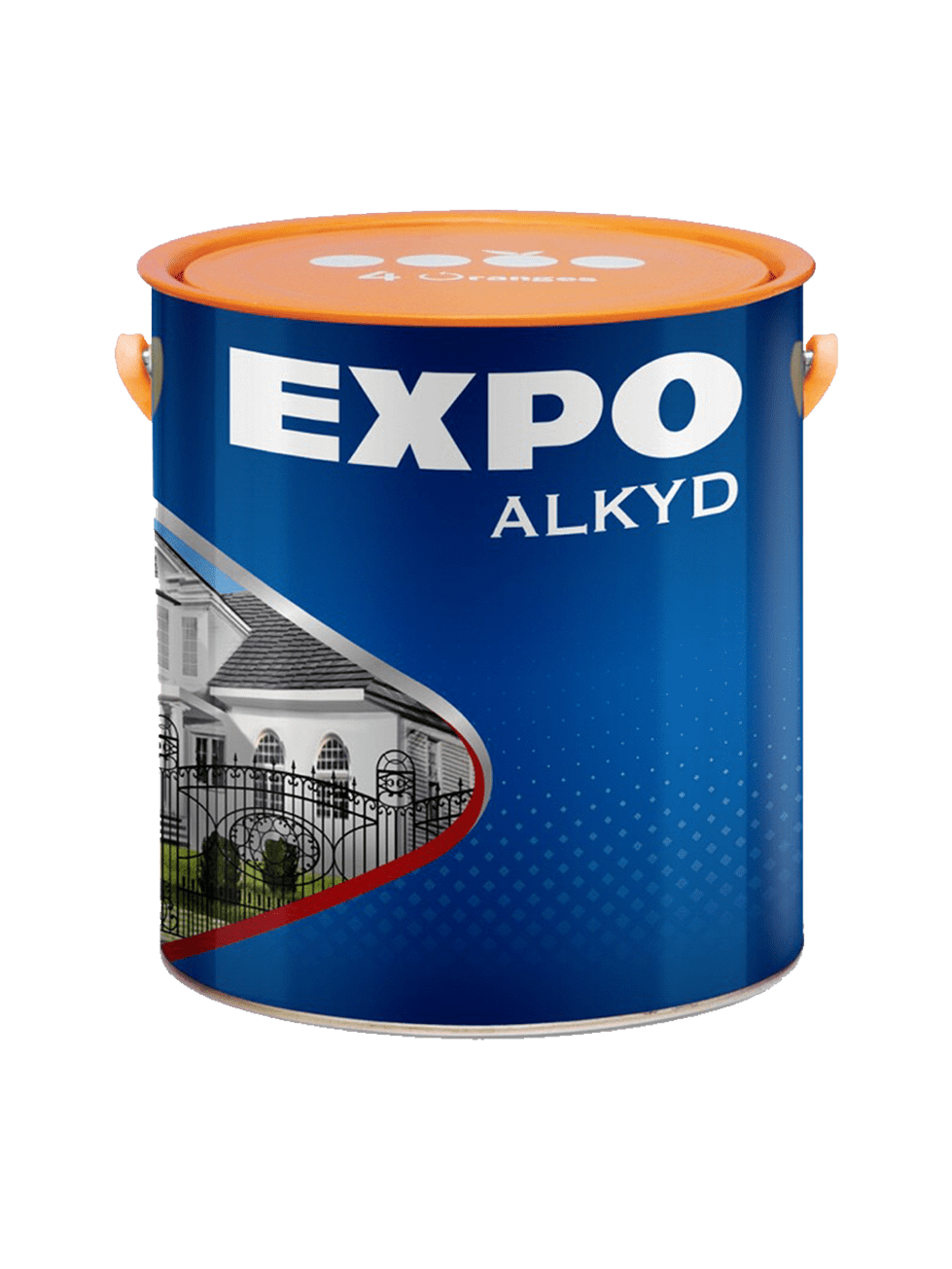 Expo Alkyd Interior/Exterior Paint, Glossy, Oil Base, 640 (My Blue)