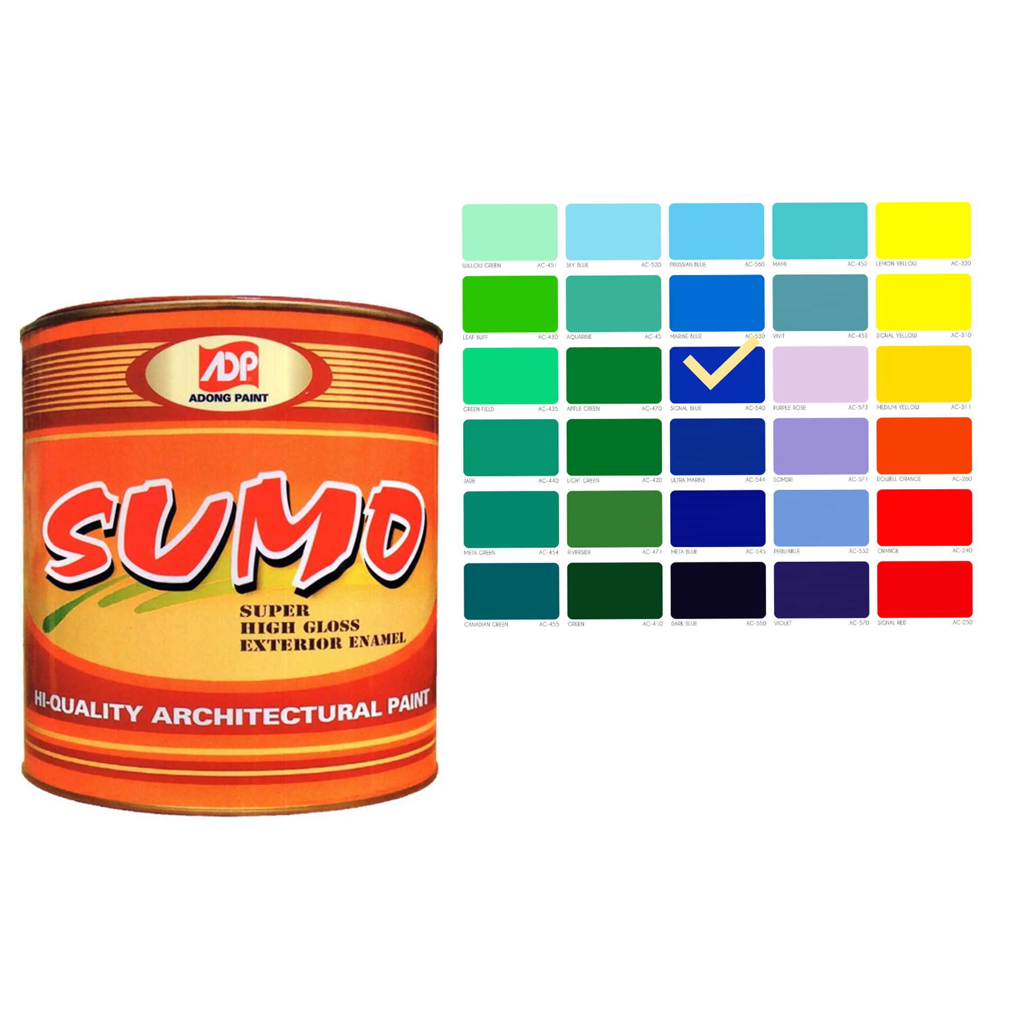 Sơn Dầu Alkyd Á Đông Sumo AC 540, Màu Xanh Dương (Signal Blue)