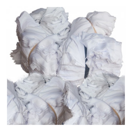 Plain White Industrial Cotton Wiping Rags (Non Sewing Type), Per Kg