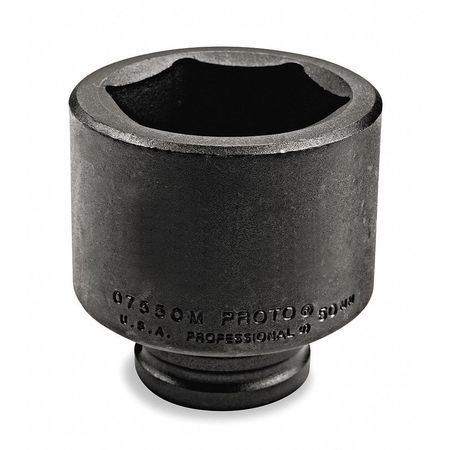 Proto #J07520, Impact Socket, 3/4 In Dr, 1-1/4 In, 6 pt