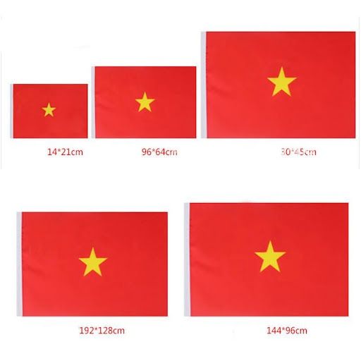 Cờ Việt Nam Vải Dù 120 X 120 cm