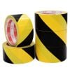 Caution Tape Black and Yellow Striped Barricade Tape, Size 7.5cm X 100m