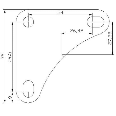 Ke Góc Lắp Kệ Sắt V Lỗ