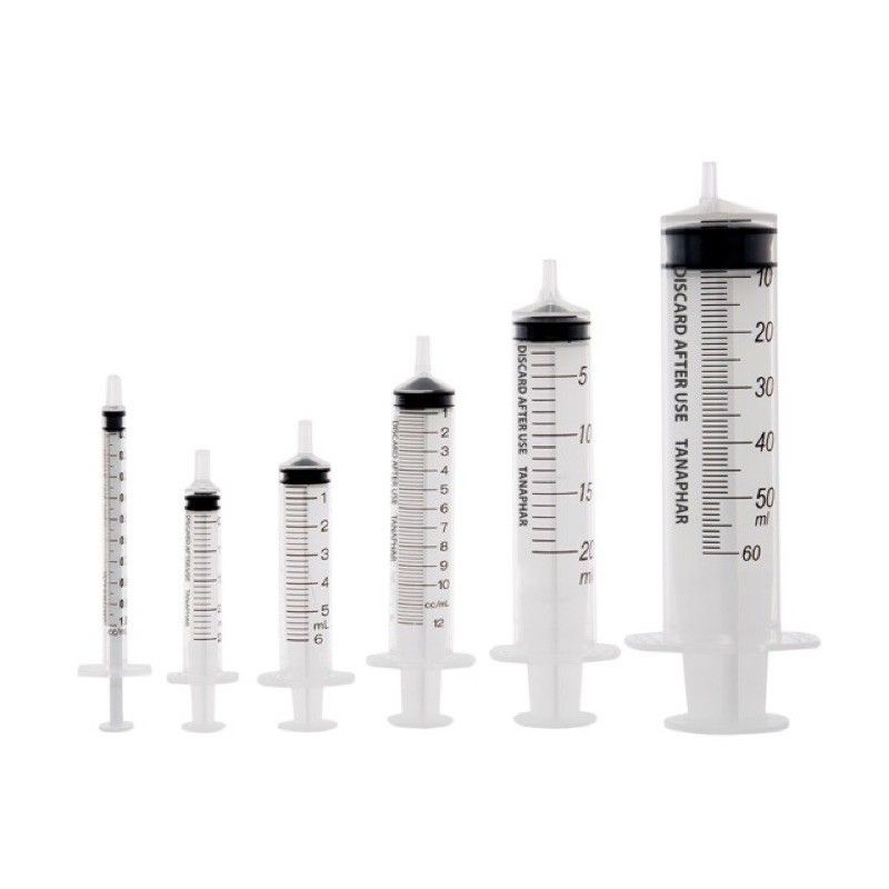 Plastic Syringe 1ml 3ml 5ml 10ml 20ml 50ml