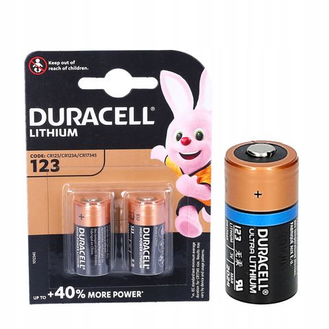 Pin Duracell Ultra Lithium 3V CR17345, Vỉ 2 Viên