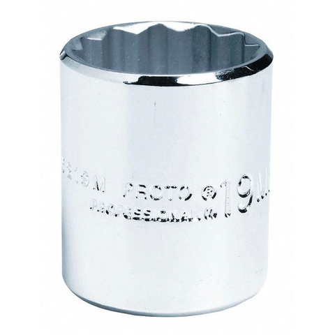 Măng Sông Hàn Proto #J5219M, 3/8 in Drive, 19mm Torx(R) SAE Socket, 12 Points