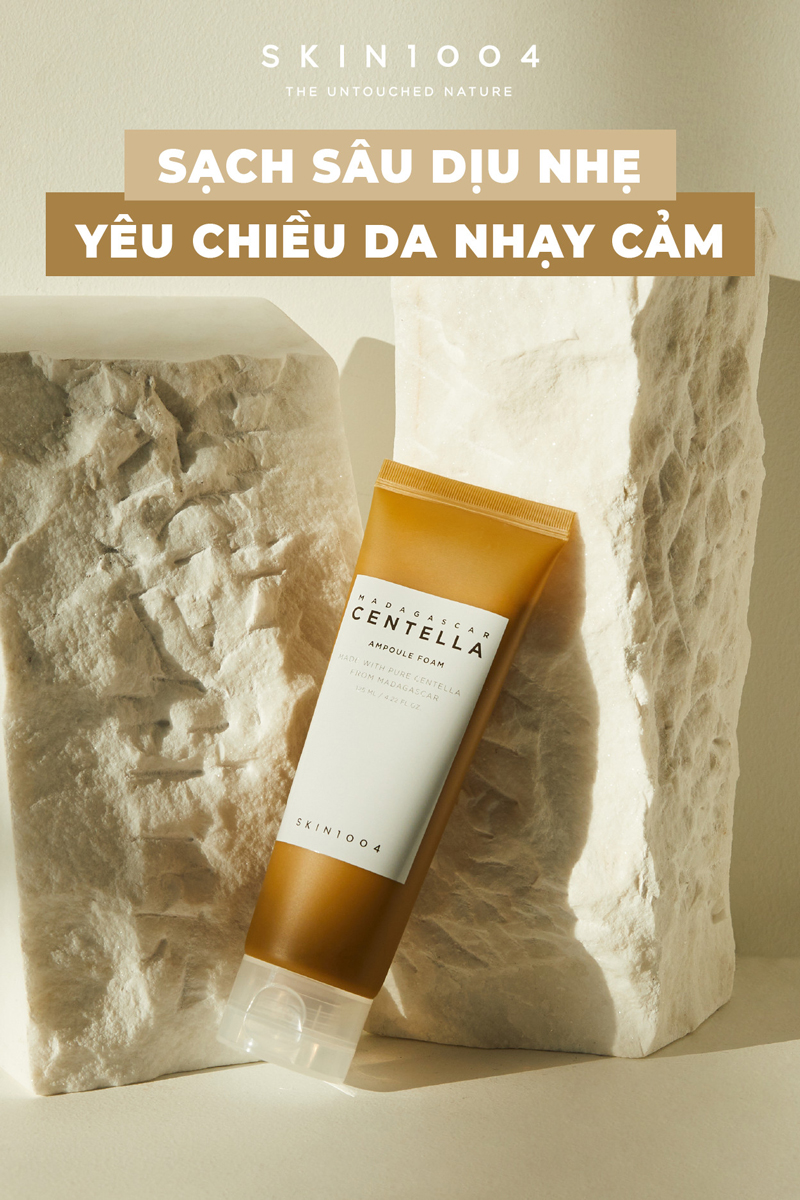 Skin1004 Sữa Rửa Mặt Chiết Xuất Rau Má Madagascar Centella Ampoule Foam  125mlSkin1004 Sữa rửa mặt Madagascar Centella Ampoule Foam 125ml – emhouse