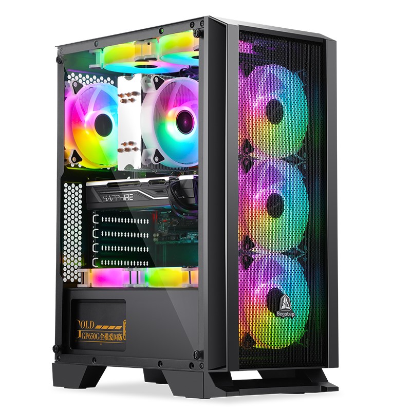 SEGOTEP Synrad 1 Temperglass Gaming Case – Goldenbit