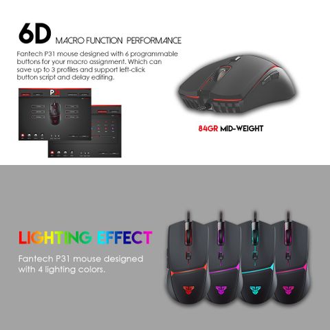  Combo Bàn Phím + Chuột + Lót Chuột Gaming FANTECH P31 