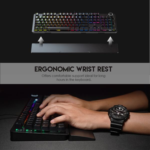  Bàn phím cơ Gaming Full-sized có dây Fantech MK853 MAXPOWER Outemu Blue/Red Switch LED RGB Gradient Full Anti Ghosting 