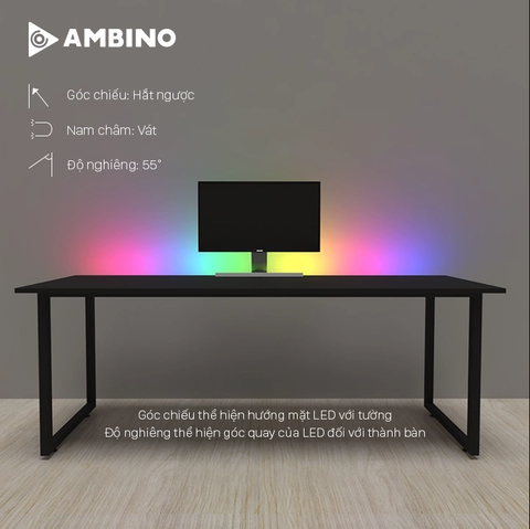  Bộ Led dán cạnh bàn 2m Ambino Edge 