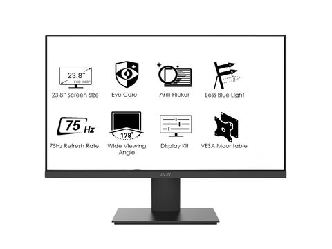  Màn hình LCD 24″ MSI Pro MP241X FHD VA 75Hz 8Ms 