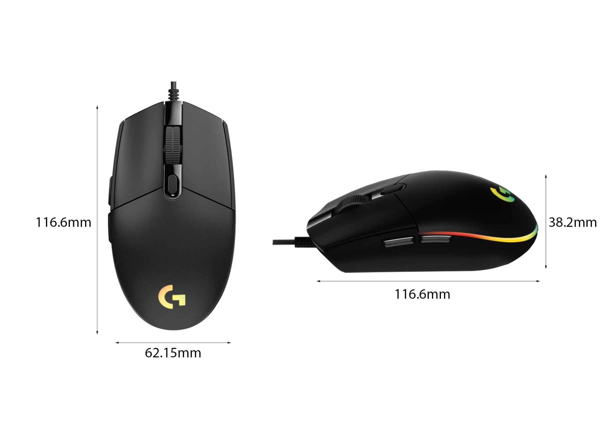  (Chính hãng) CHUỘT GAME LOGITECH G102 GEN2 BLACK 