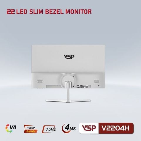  MÀN HÌNH PHẲNG LED VSP 22INCH TRÀN VIỀN V2204H - TRẮNG 