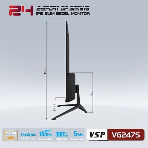  MÀN HÌNH VSP ESPORT GAMING FHD 24INCH - VG247S 