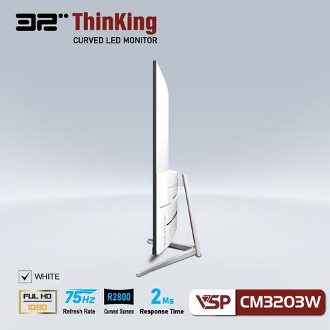  Màn hình cong 32inch VSP THINKING MASTER GAMING VL32(CM3203W) - Trắng 