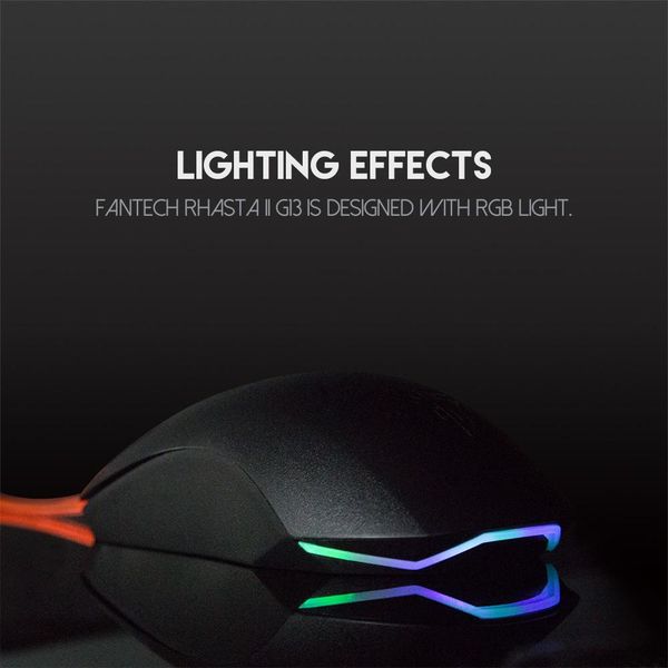  Chuột Gaming Có Dây Fantech G13 RHASTA II 2400DPI LED RGB 4 Phím - Chính Hãng 