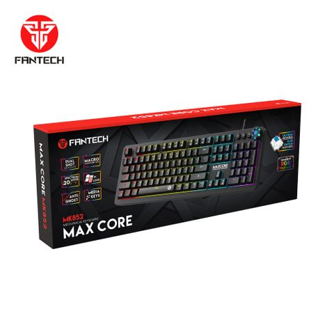  Bàn phím cơ gaming FANTECH MK852 MAXCORE Black (brown switch) 