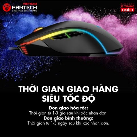  Chuột Gaming Có dây Fantech X16 THOR II 4200DPI LED RGB 16,8 Triệu Màu 