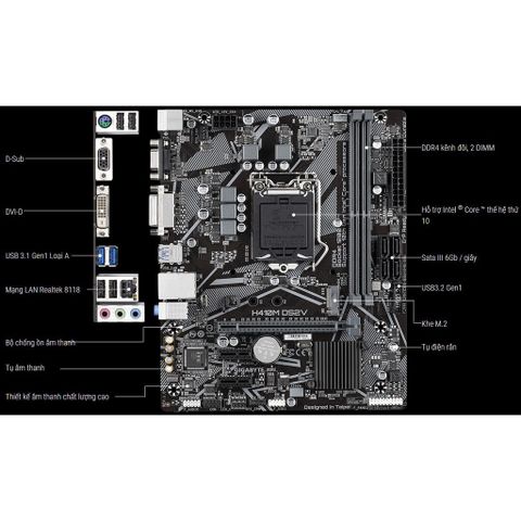  Mainboard Gigabyte H410M 