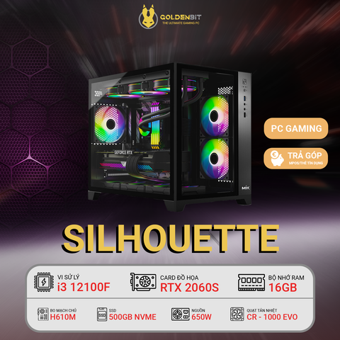  PC Gaming - Silhouette | i3 12th, 2060S 