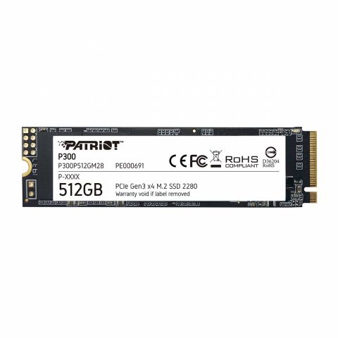  SSD PATRIOT P300 M.2 2280 PCIE GEN 3×4 512GB 