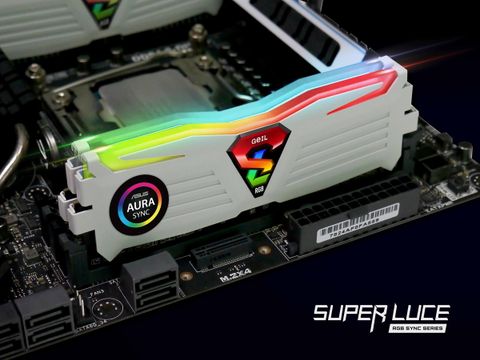  RAM Desktop DDR4 16GB 3200MHz GEIL Super Luce RGB White 