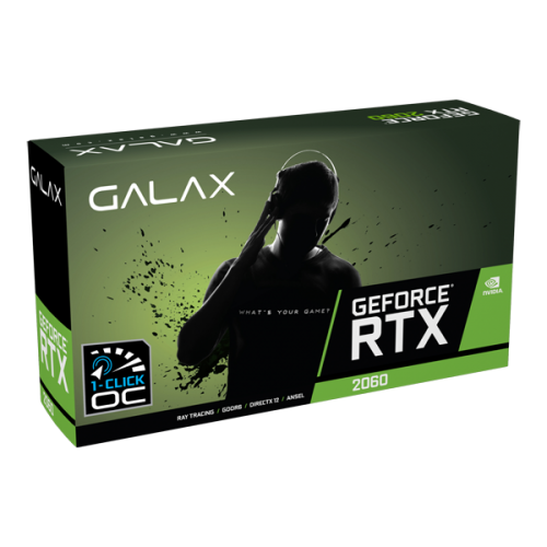  (Cũ) GALAX GeForce® RTX 2060 (1-Click OC) 6GB GDDR6 192-bit DP/HDMI/DVI-D 