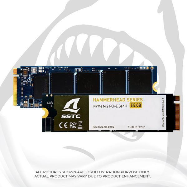  SSD 512GB SSTC HAMMERHEAD SSTC PHI E21512 (M.2 PCIe Gen4 x4 NVMe) 