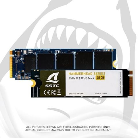  SSD 512GB SSTC HAMMERHEAD SSTC PHI E21512 (M.2 PCIe Gen4 x4 NVMe) 