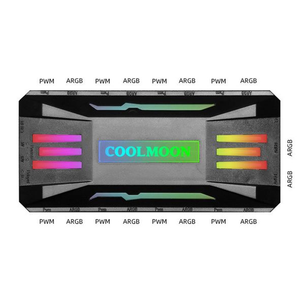  Hub Coolmoon ARGB kèm remote 